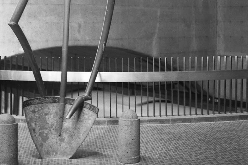 Monk subway station interior sculpture