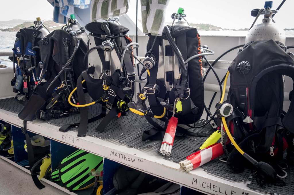 Our Deep Sea Supply backplate and wing BCs set up for the week