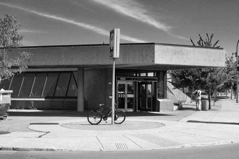 De la Savane subway station exterior in Montreal