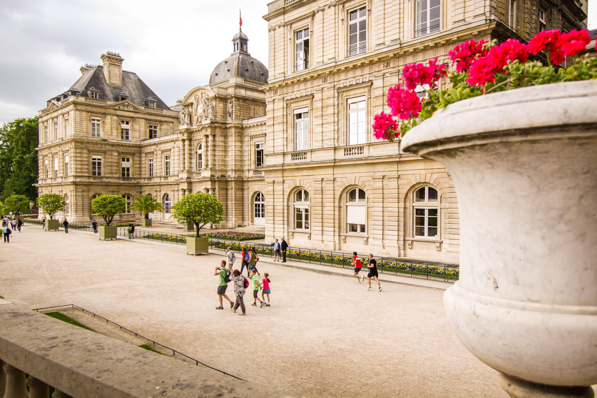 Palais du Luxembourg in the Jardins du Luxembourg