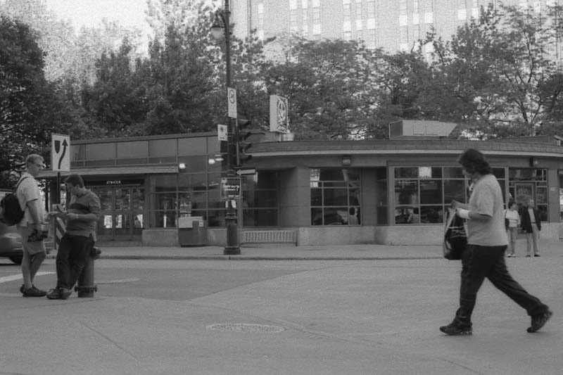 Atwater subway station exterior in Montreal