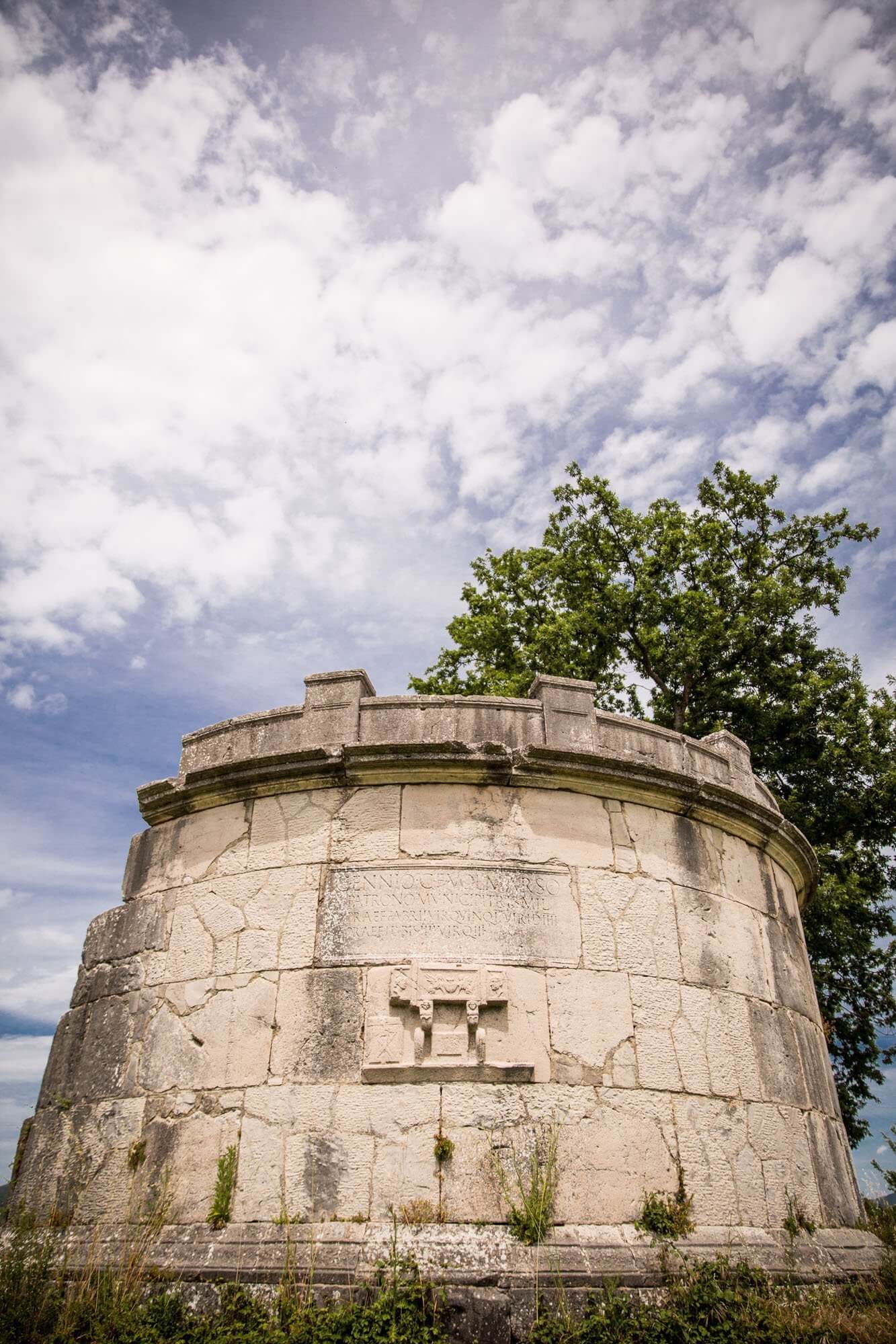 Detail of a structure in the The Saepinum Archaeological Area near Saepinum, Molise, Italy