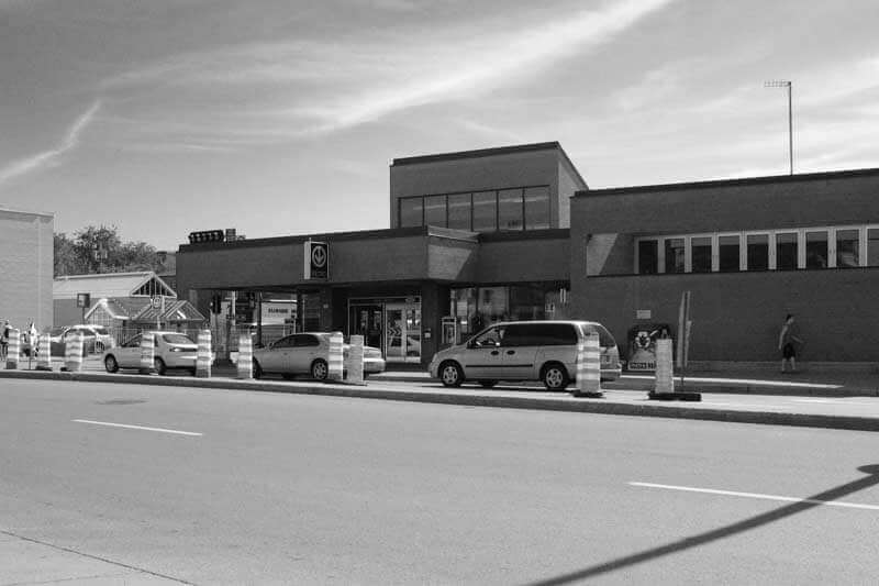 Côte-Vertu subway station exterior in Montreal