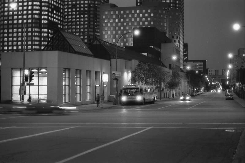 Place-des-Arts subway station exterior in Montreal