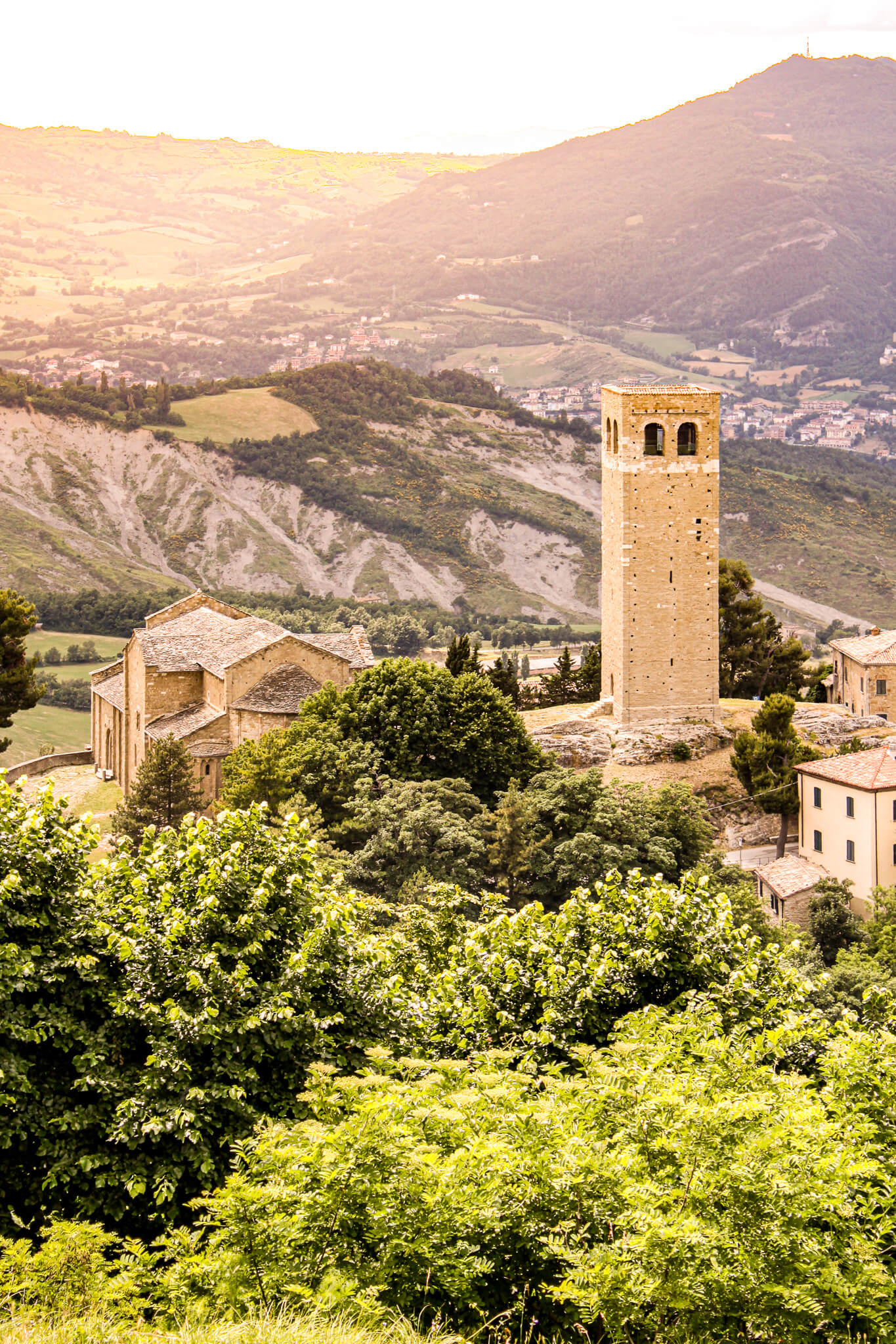 The Torre Civica of San Leo viewed from the fortress