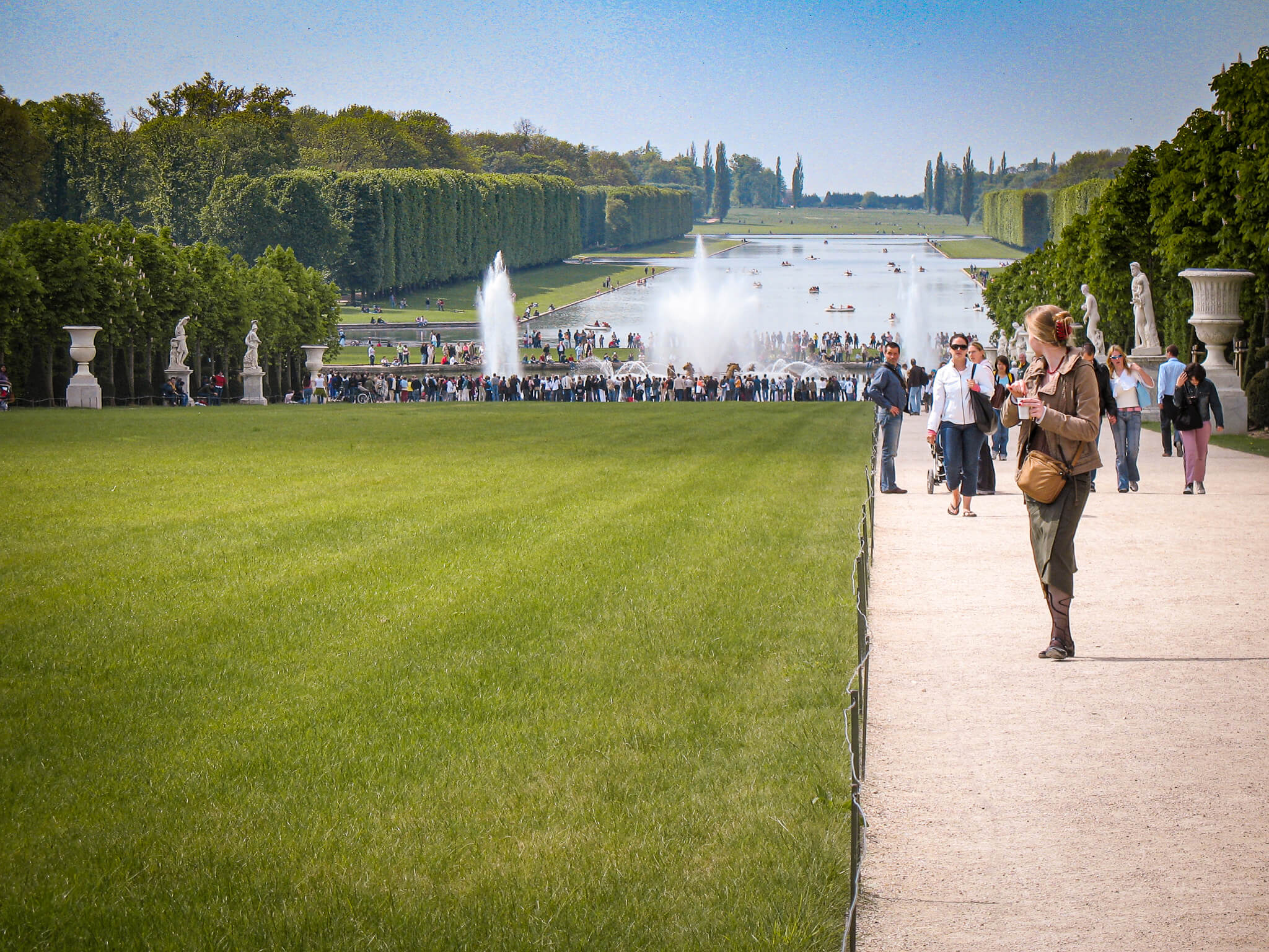Gardens at Versaille with the Grand Canal in the background