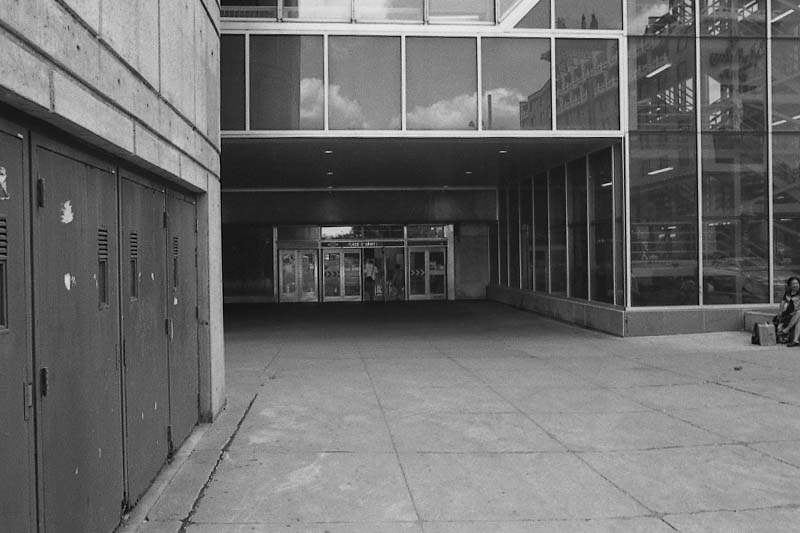Place-d'Armes subway station exterior in Montreal