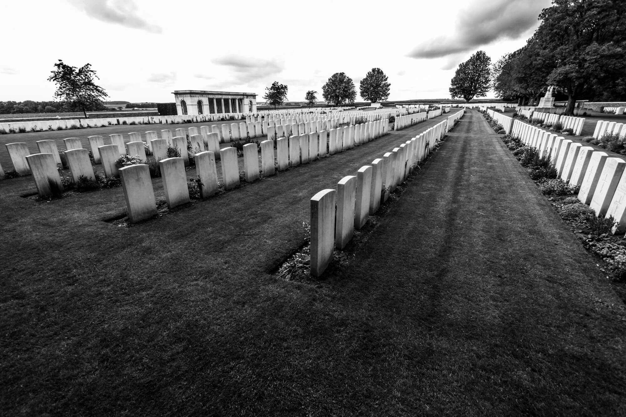 The Canadian Cemetery No. 2 from World War I in Vimy, France