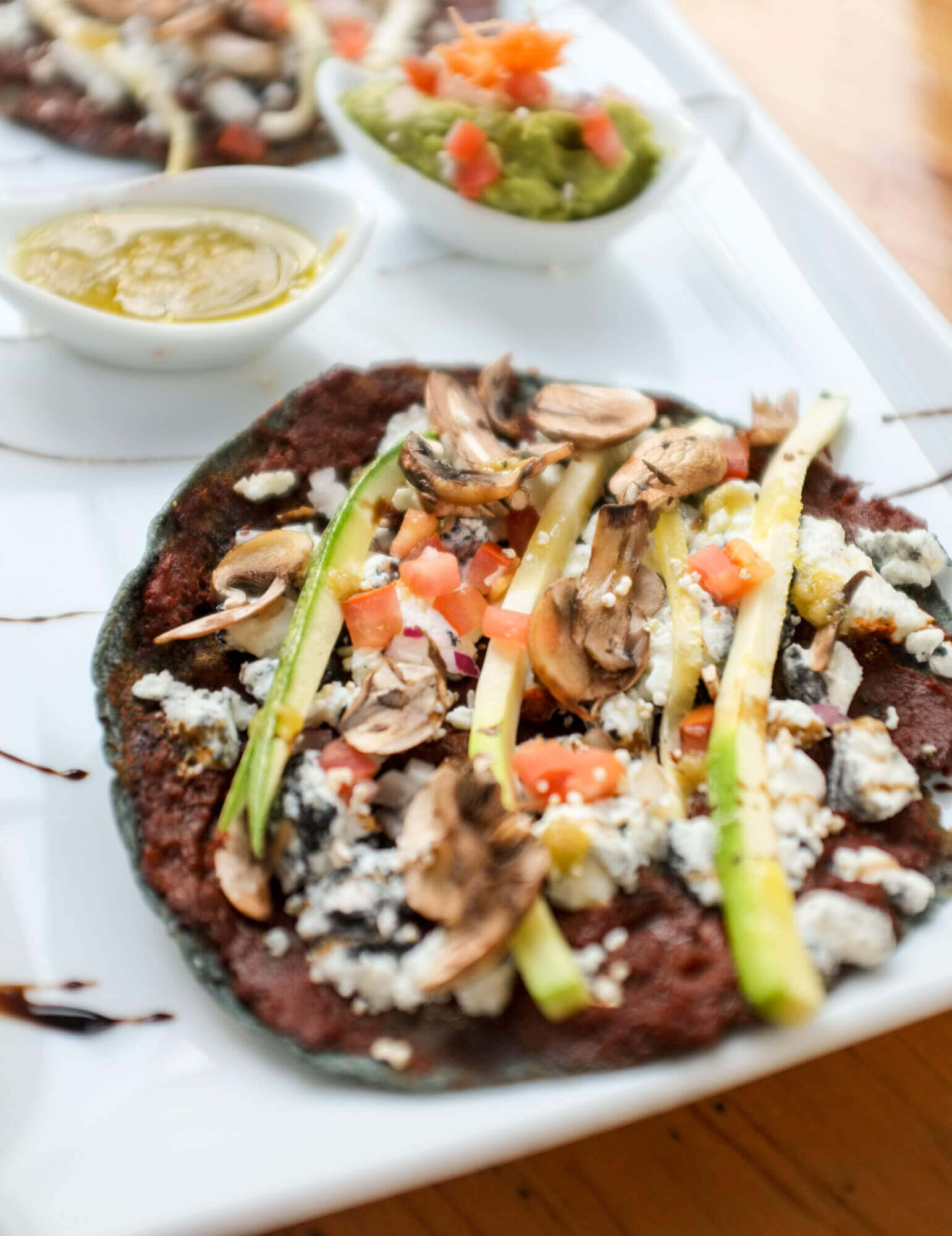 Goat cheese quesadillas at El Mexicano bar