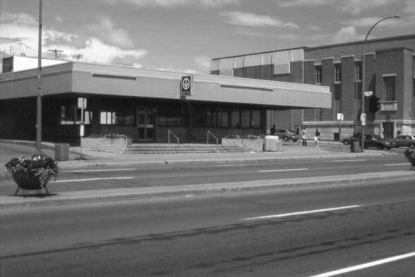 Cadillac subway station exterior in Montreal