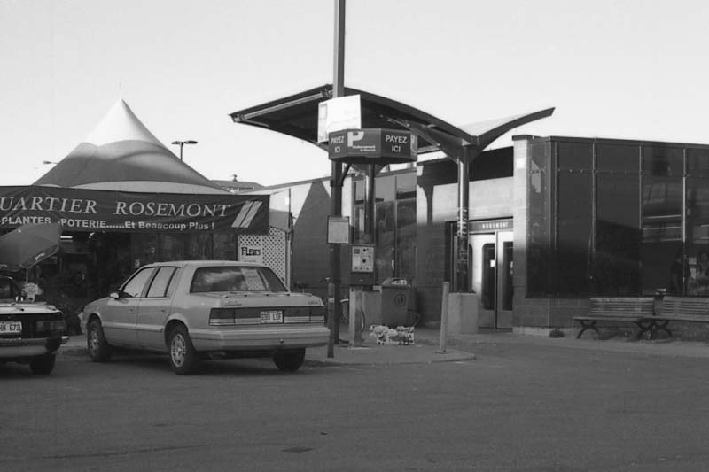 Rosemont subway station exterior in Montreal