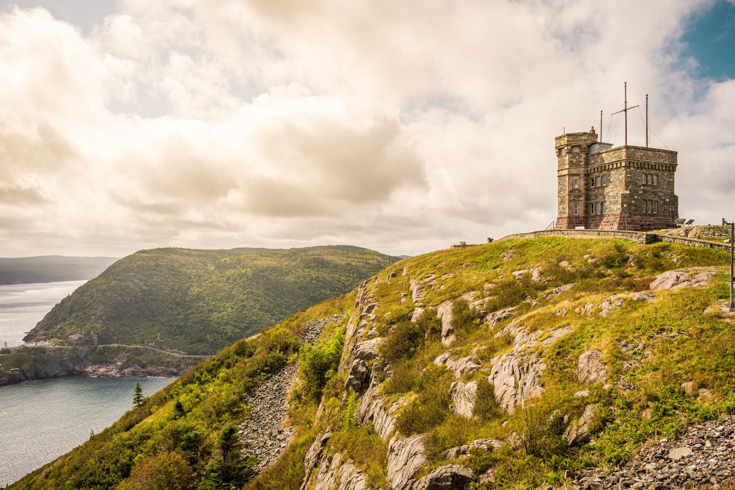 Signal Hill at the mouth of the St. John’s harbour