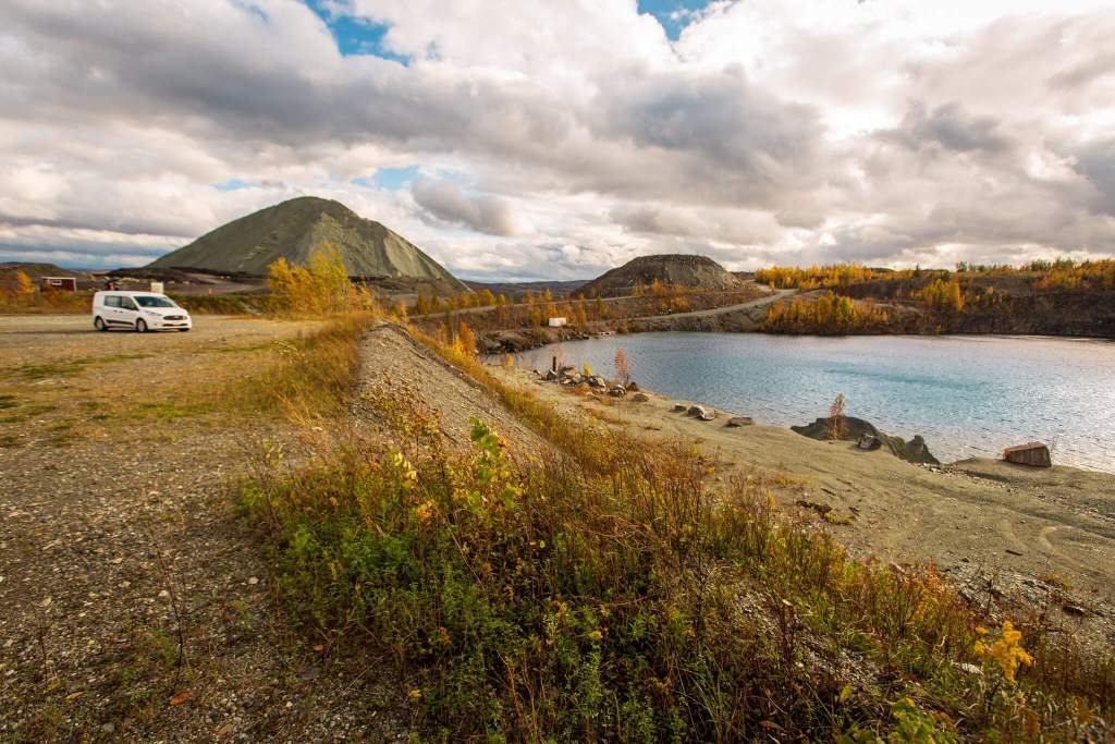 Former asbestos mines and tailings in Thetford Mines, Québec
