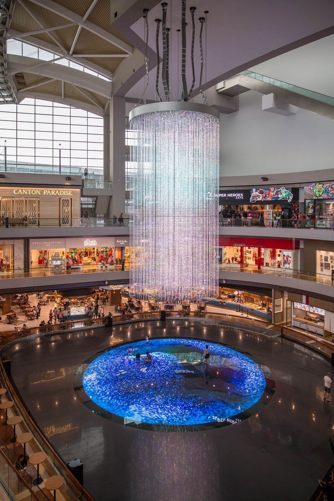 The Marina Bay Sands Shoppes luxury mall in Singapore