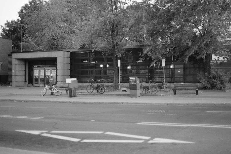 Henri-Bourassa subway station exterior in Montreal