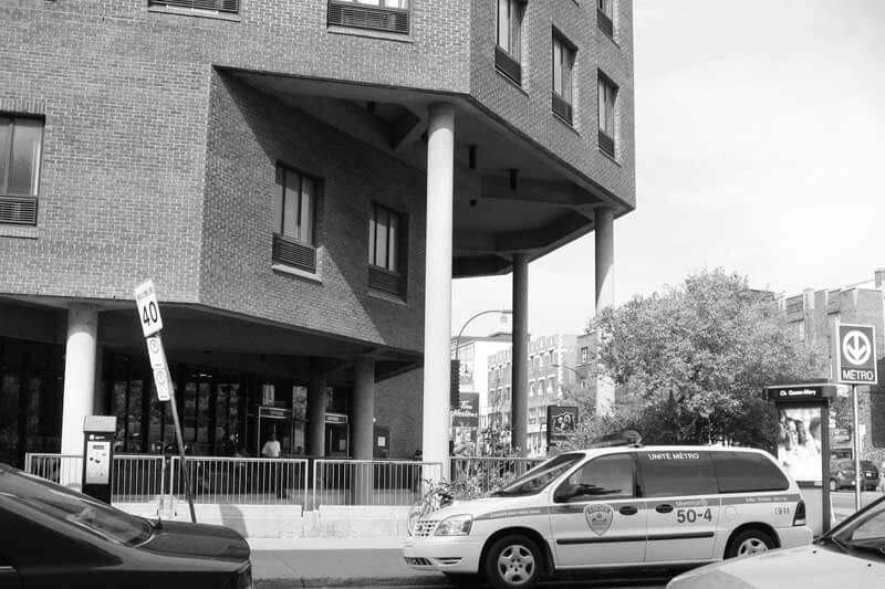 Snowdon subway station exterior in Montreal