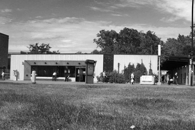 Villa-Maria subway station exterior in Montreal