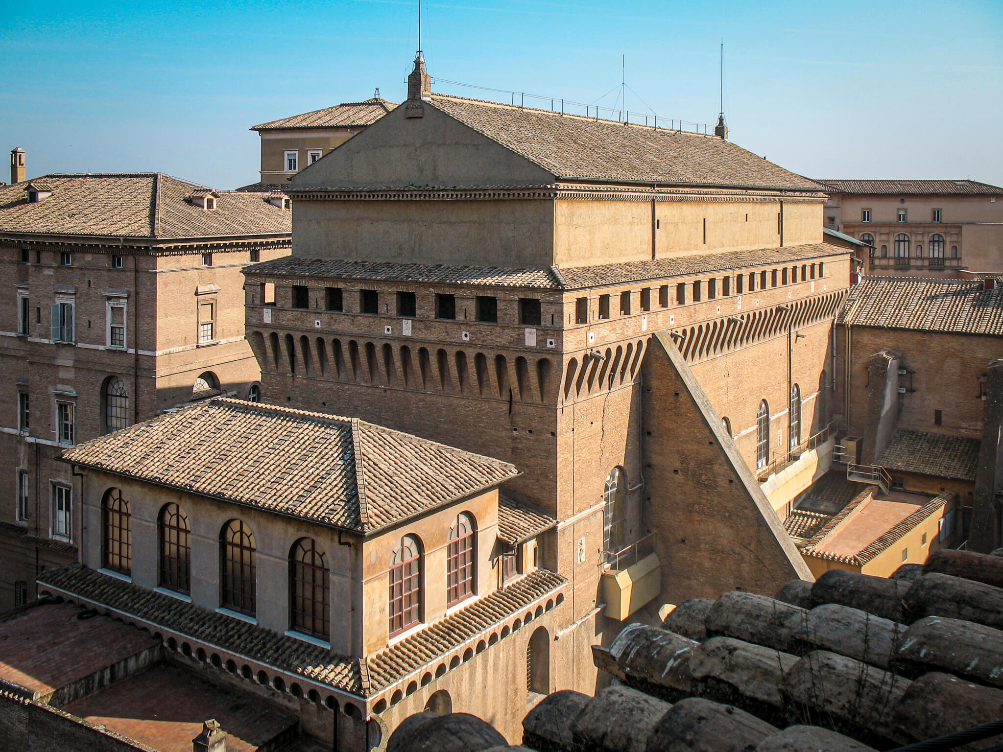 Exterior of the Sistine Chapel in Vatican City