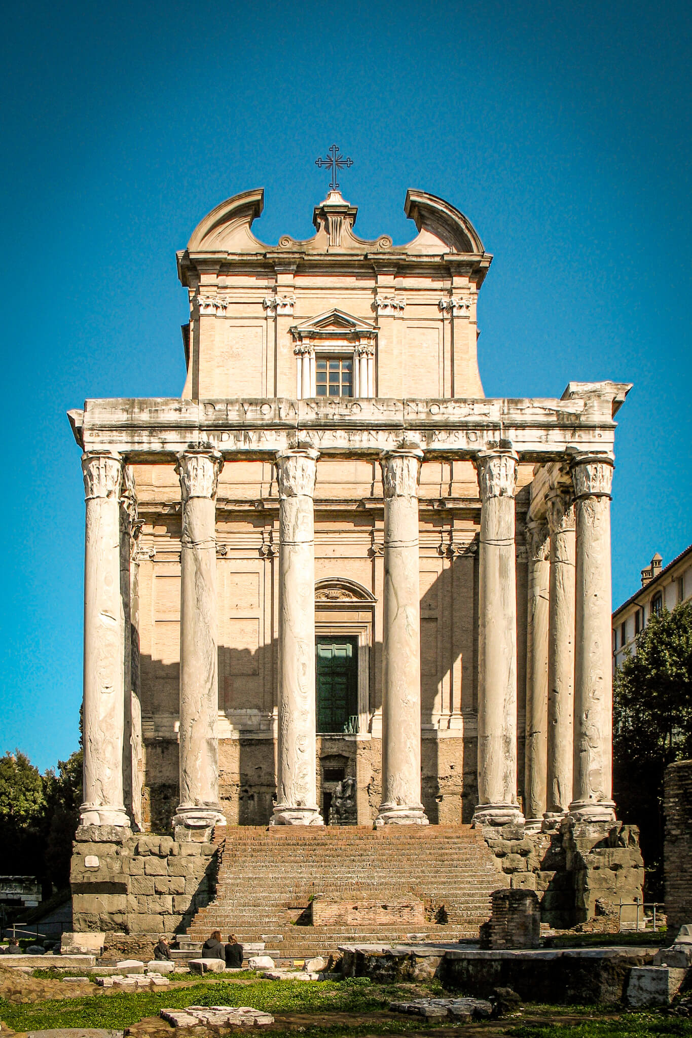 The Temple of Antoninus and Faustina in the Roman Forum