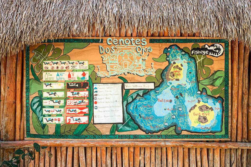 The cavern map of Cenotes Dos Ojos