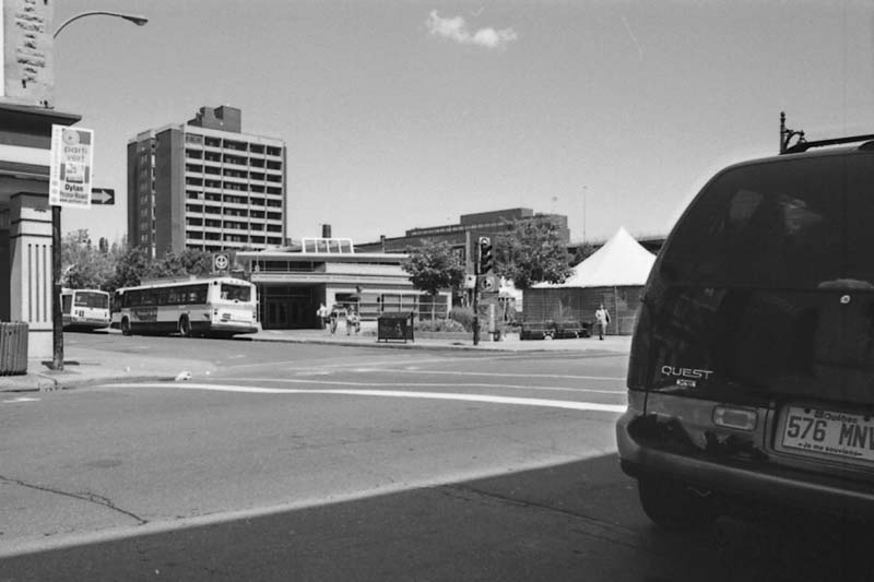 Papineau subway station exterior in Montreal