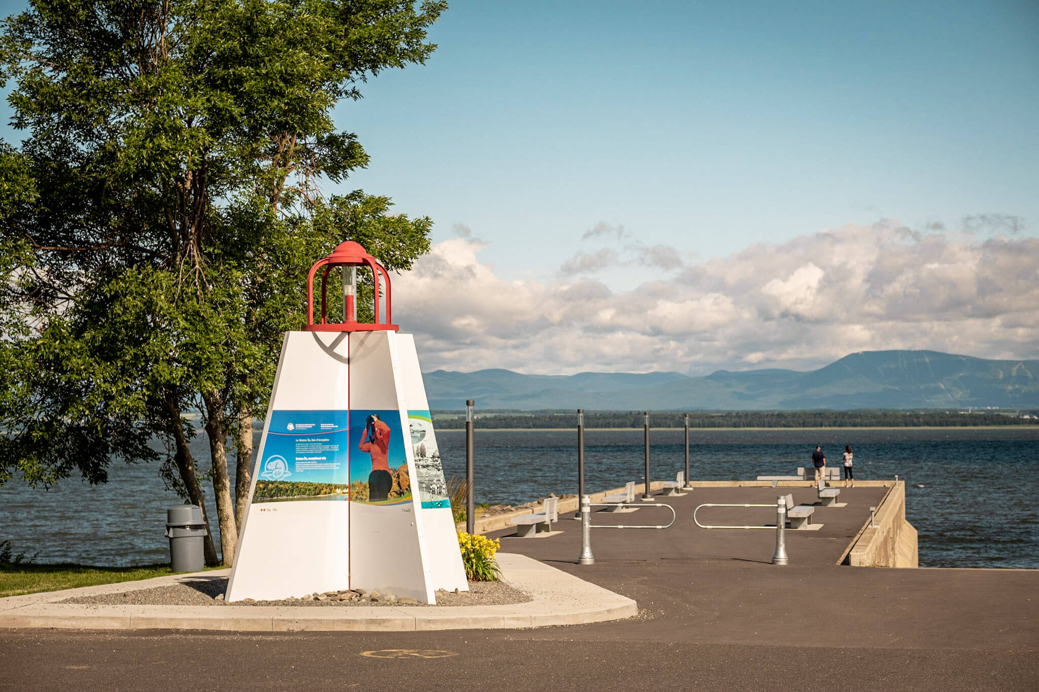 The jetty on the St. Lawrence river in Berther-sur-Mer, Quebec
