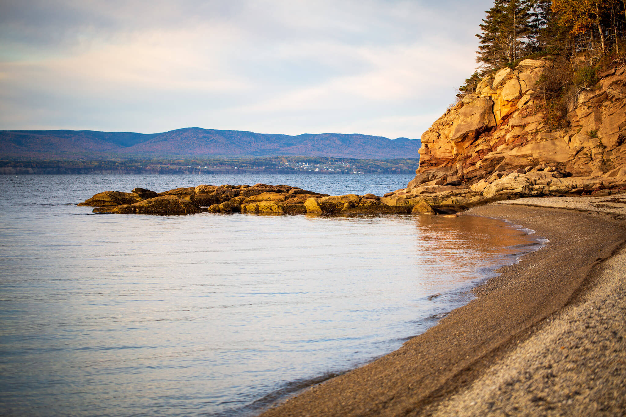 Petit Gaspé beach on Gaspé Bay in Forillon National Park