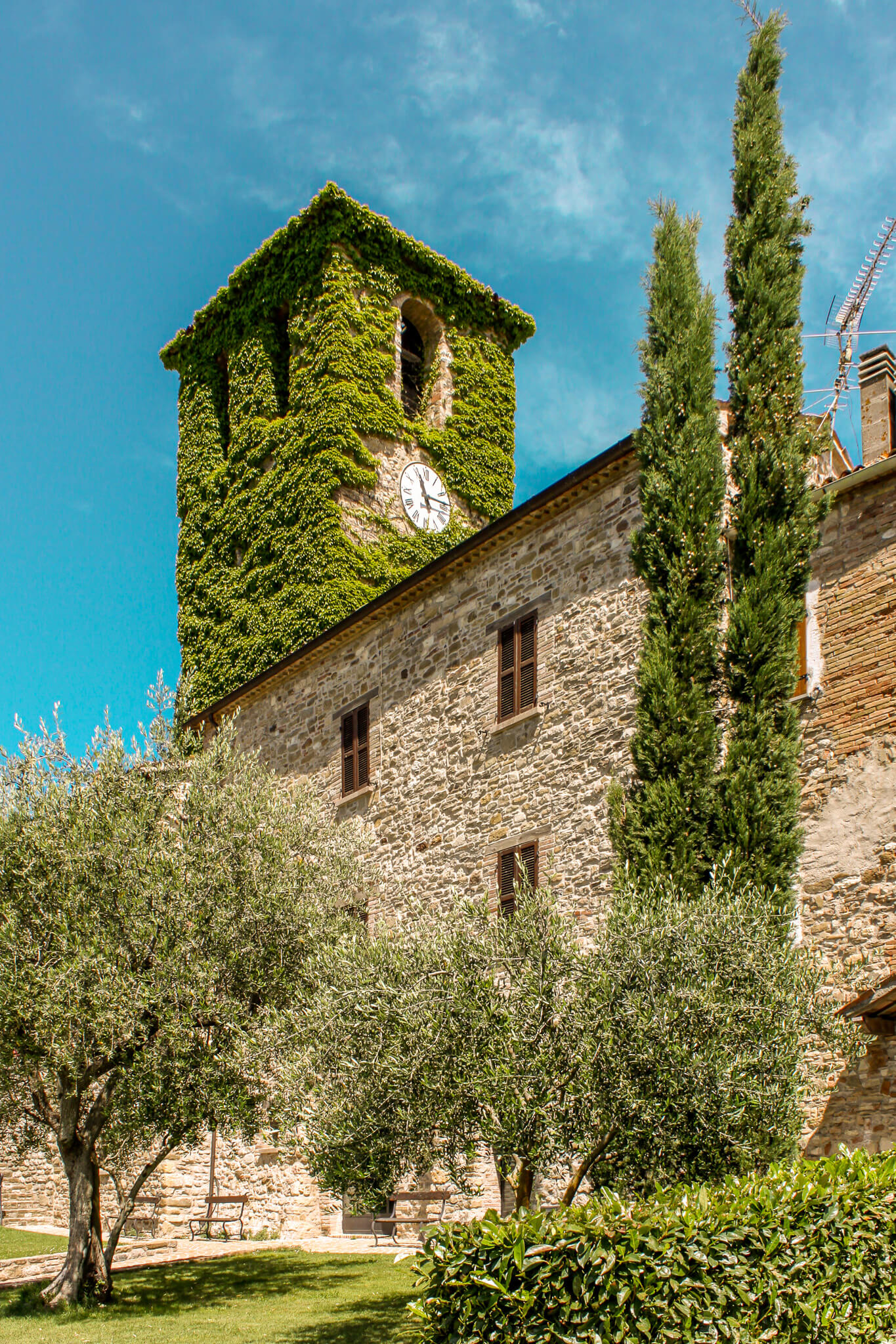 The Torre Civica in Frontone, Le Marcha, Italy