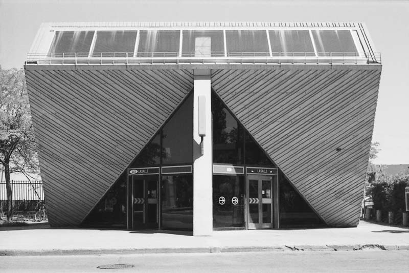Lasalle subway station exterior in Montreal