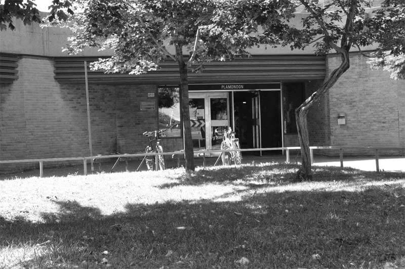 Plamondon subway station exterior in Montreal