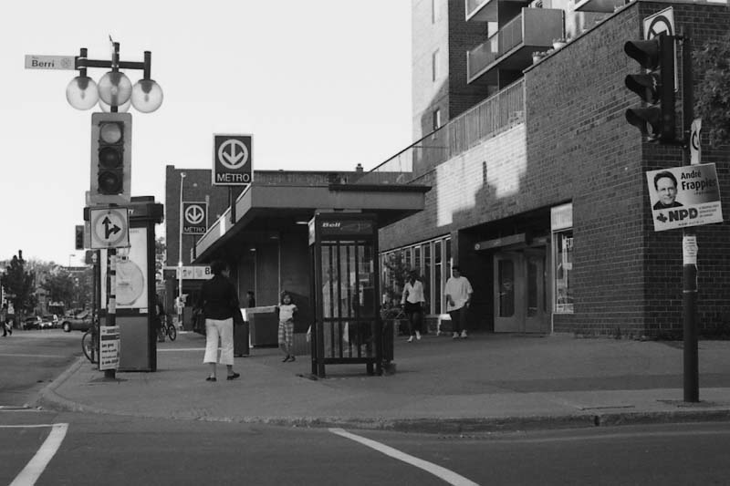 Jarry subway station exterior in Montreal