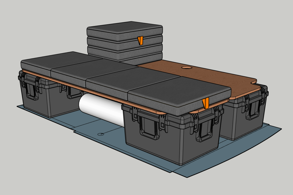 Modelling a simple van conversion that maximizes storage