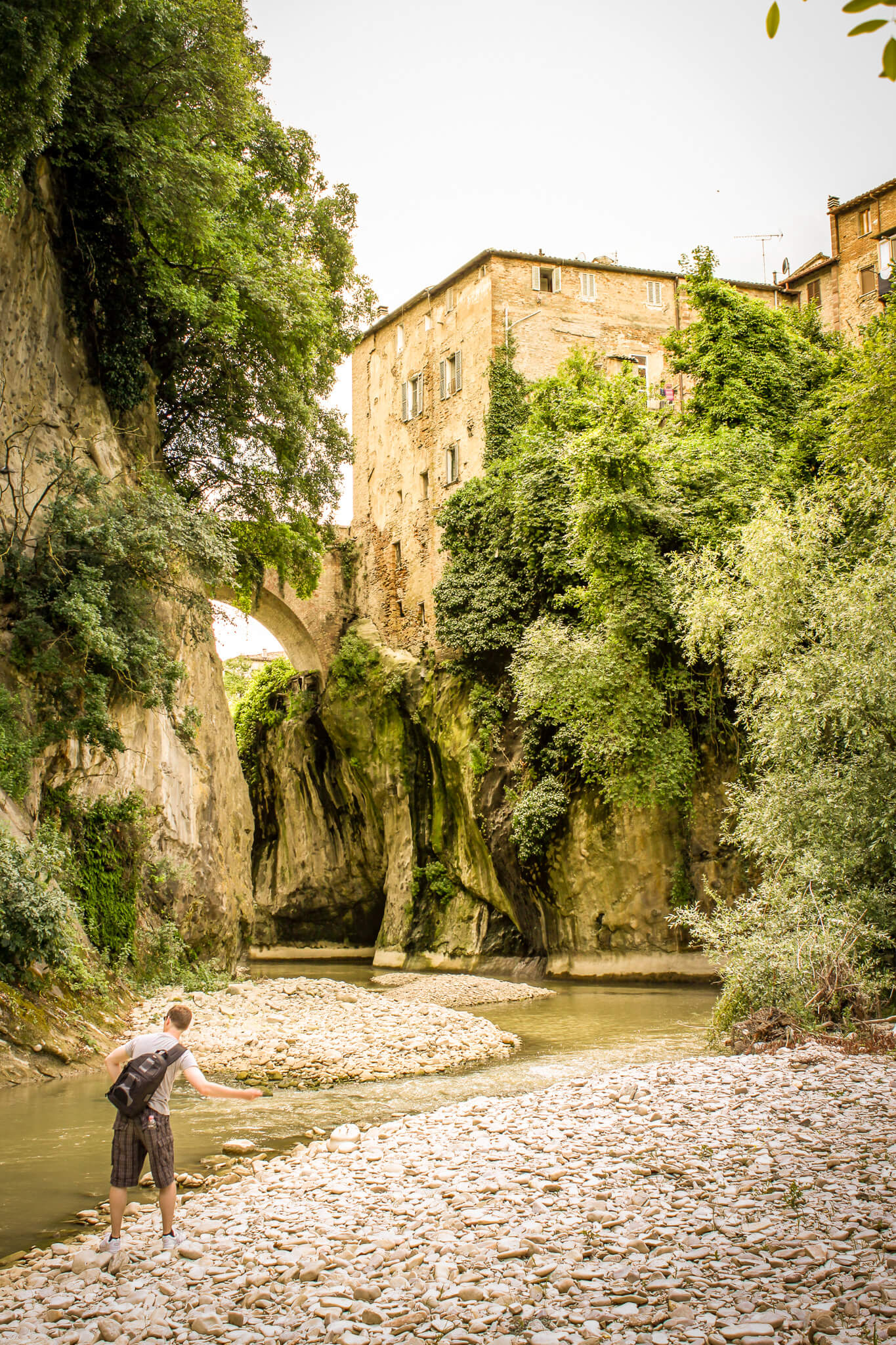 Exploring the Metauro river in Urbania