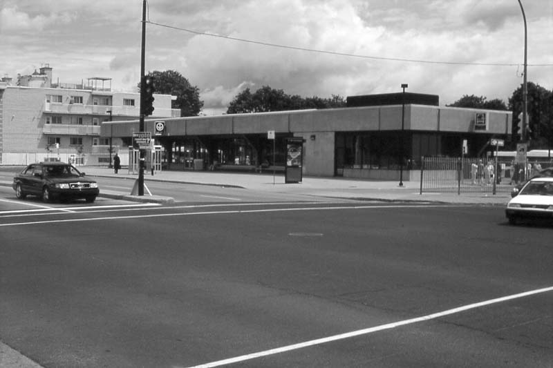 Honoré-Beaugrand subway station exterior in Montreal