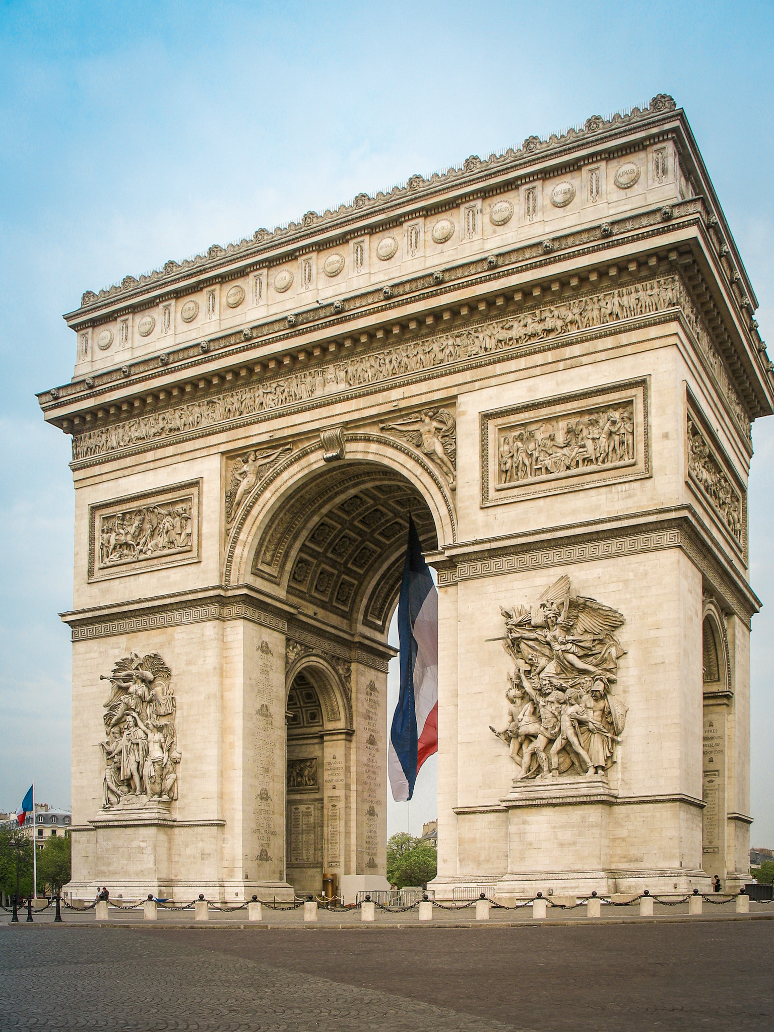The Arc de Triomphe in Paris