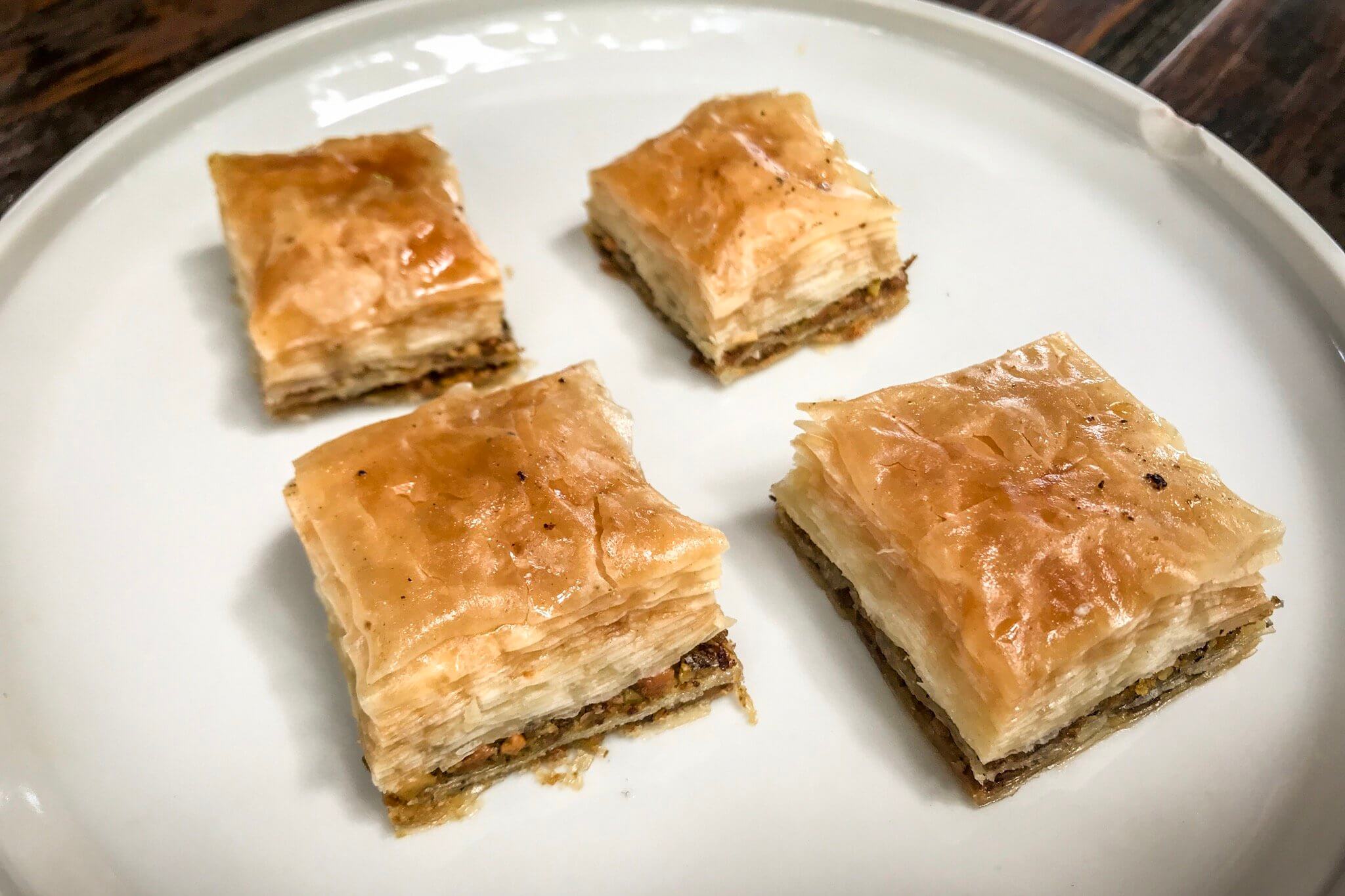 Homemade baklava at Turks Kebab, in Provo, Turks and Caicos