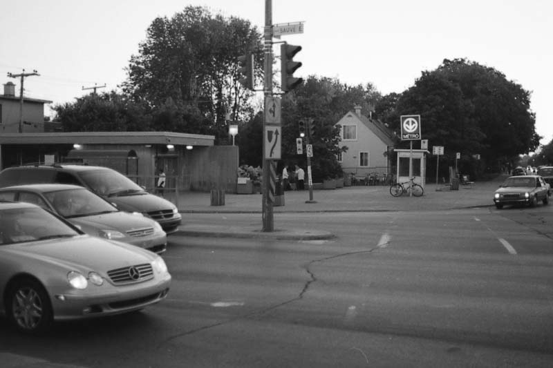 Sauvé subway station exterior in Montreal
