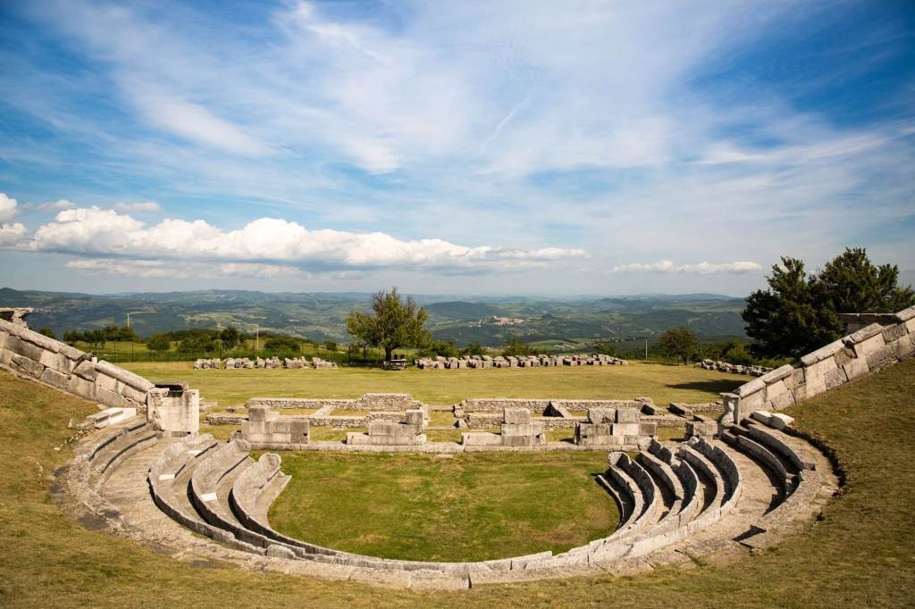 Theater of Pietrabbondante in Pietrabbondante, Molise, Italy