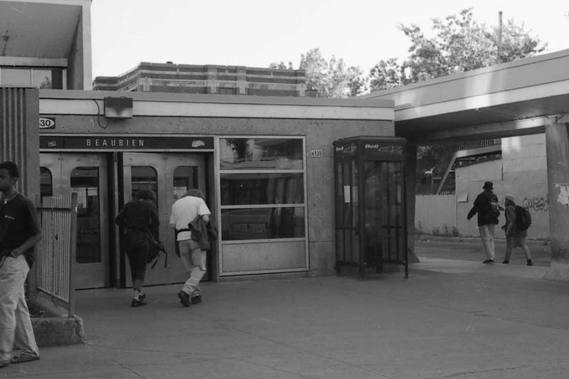 Beaubien subway station exterior in Montreal