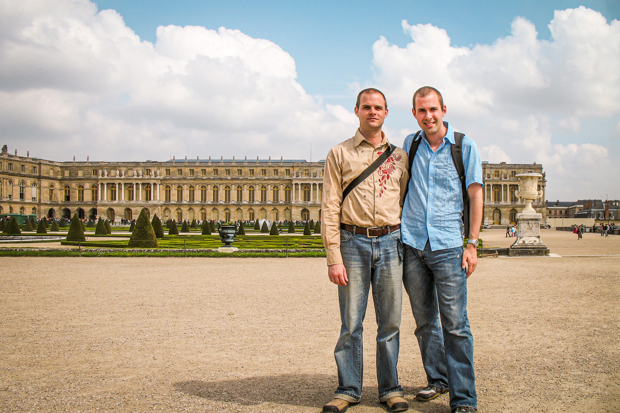 Keith and Matt at Château de Versailles in 2006