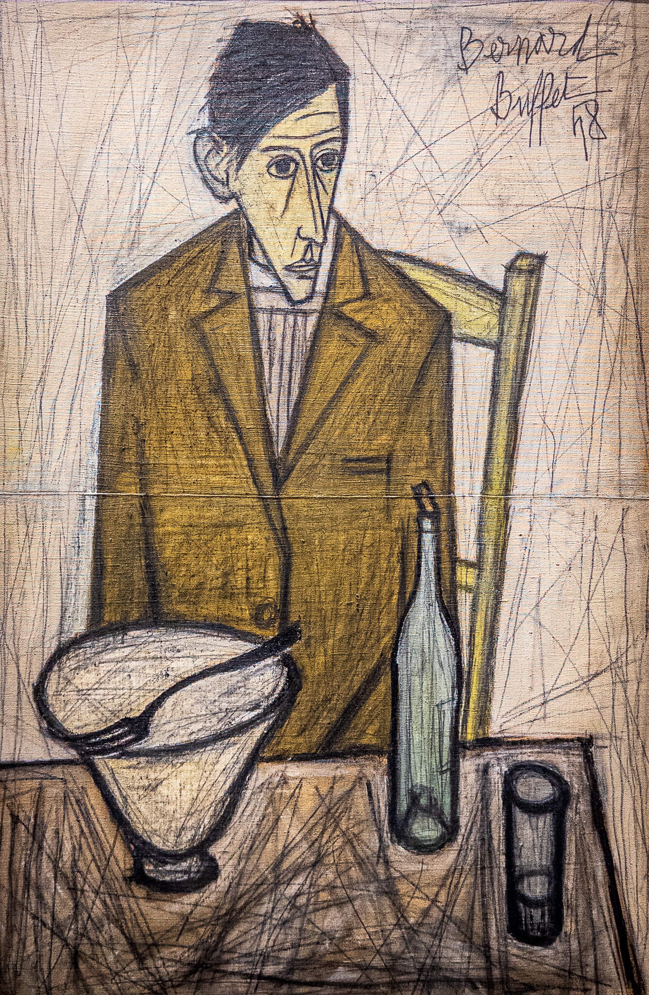 Buffet's Le Buveur Assis at the Musée d'Art Moderne in Paris