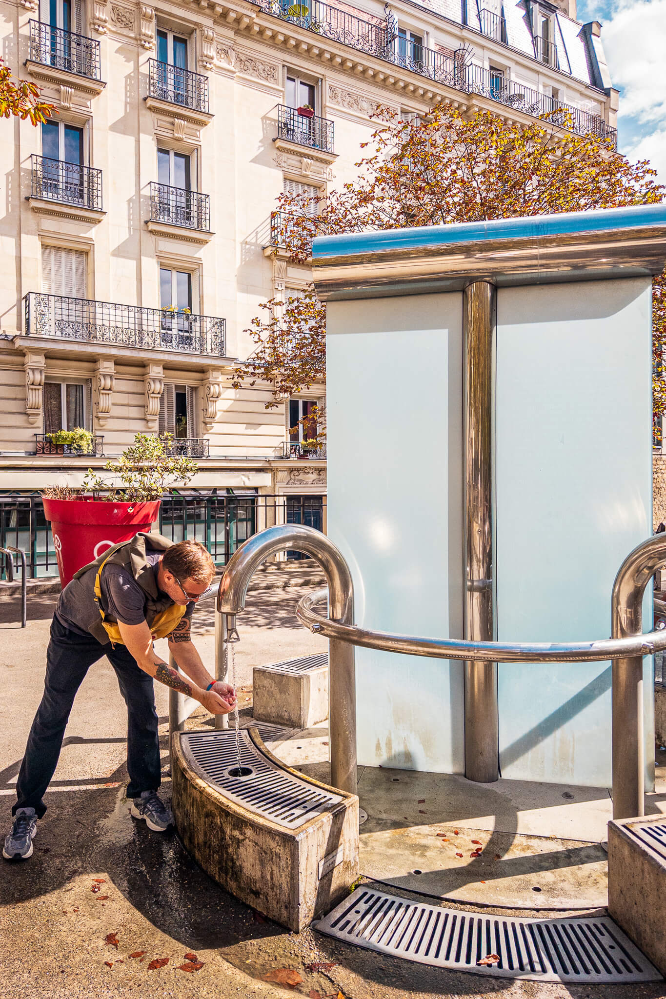 The artesian well at Place Paul Verlaine in Butte-aux-Cailles, Paris