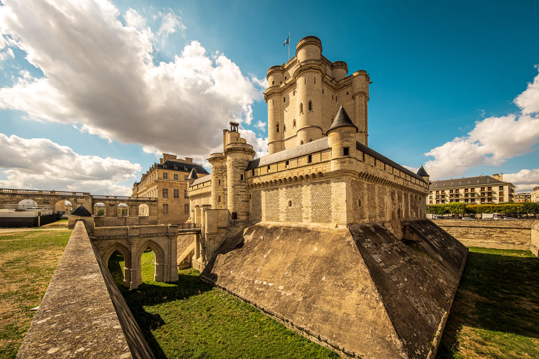 The donjon at Château de Vincennes near Paris