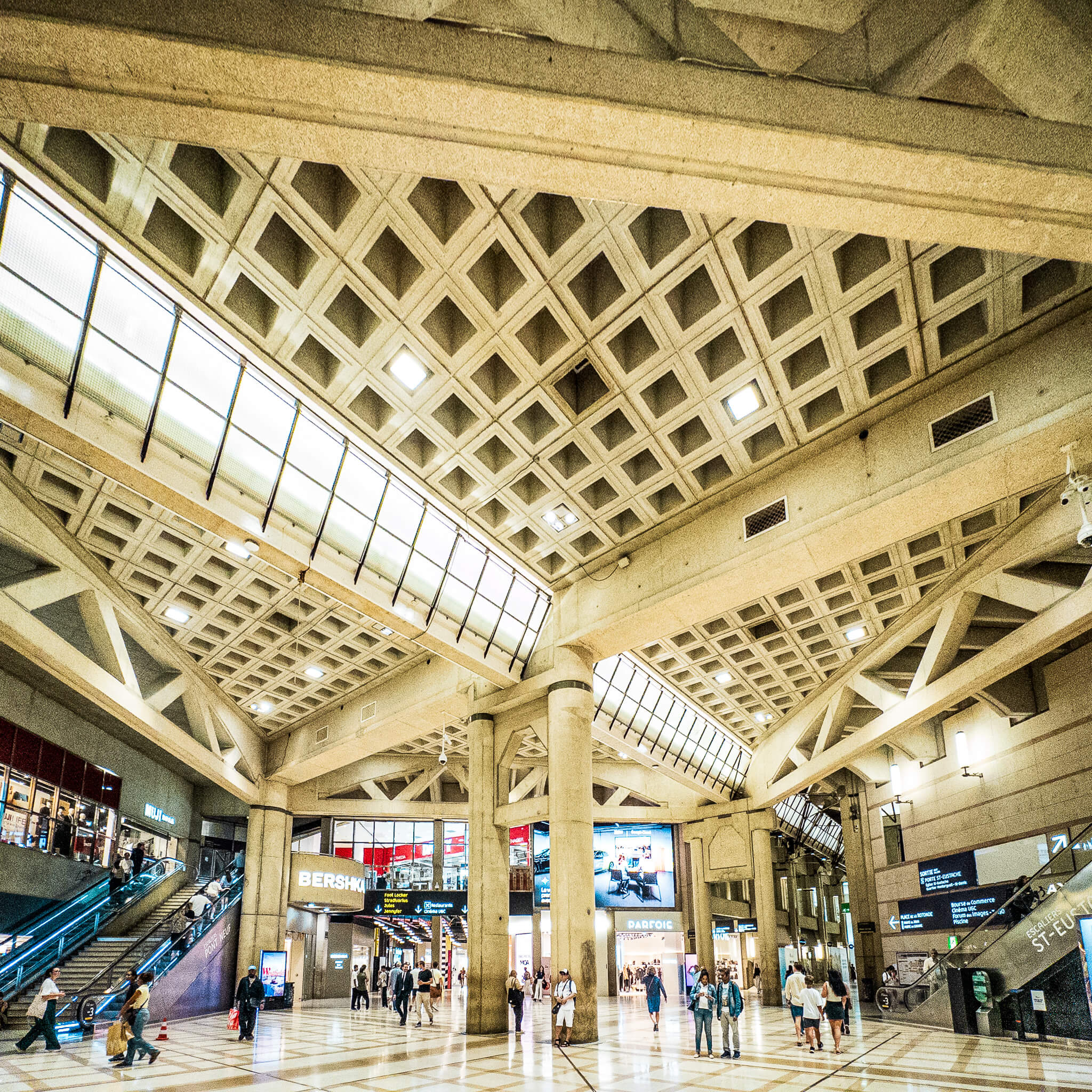 Underground in the Westfield Forum des Hall mall in Paris