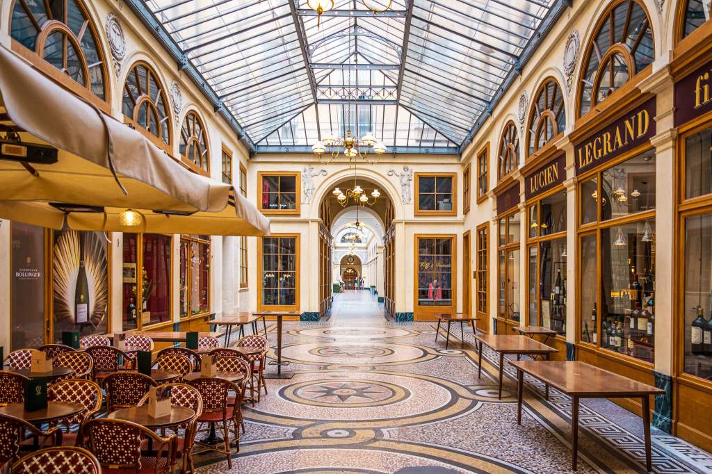 The Galerie Vivienne covered passage in Paris