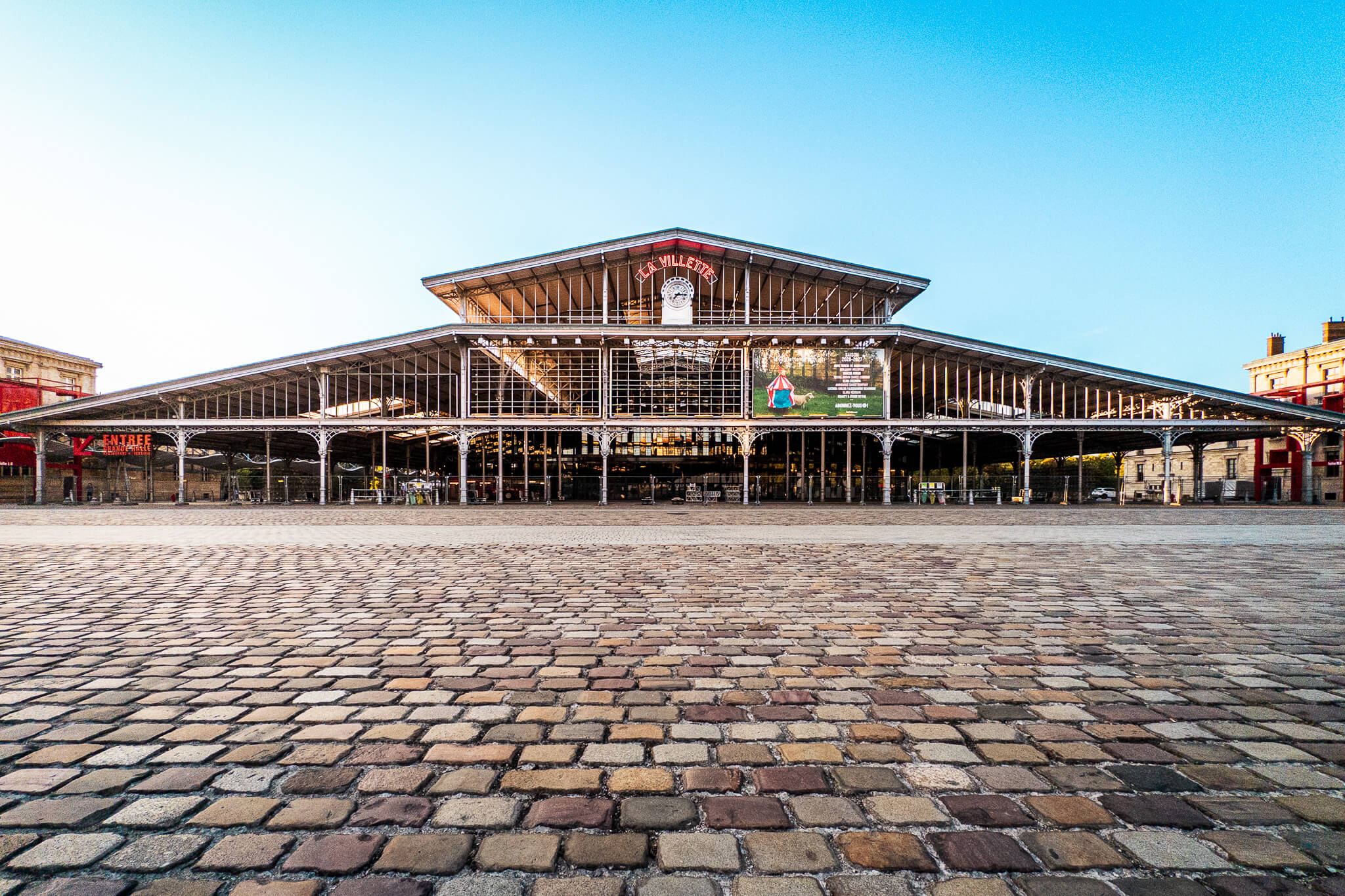 The Grande halle de la Villette, a former abattoir turned event space in Paris