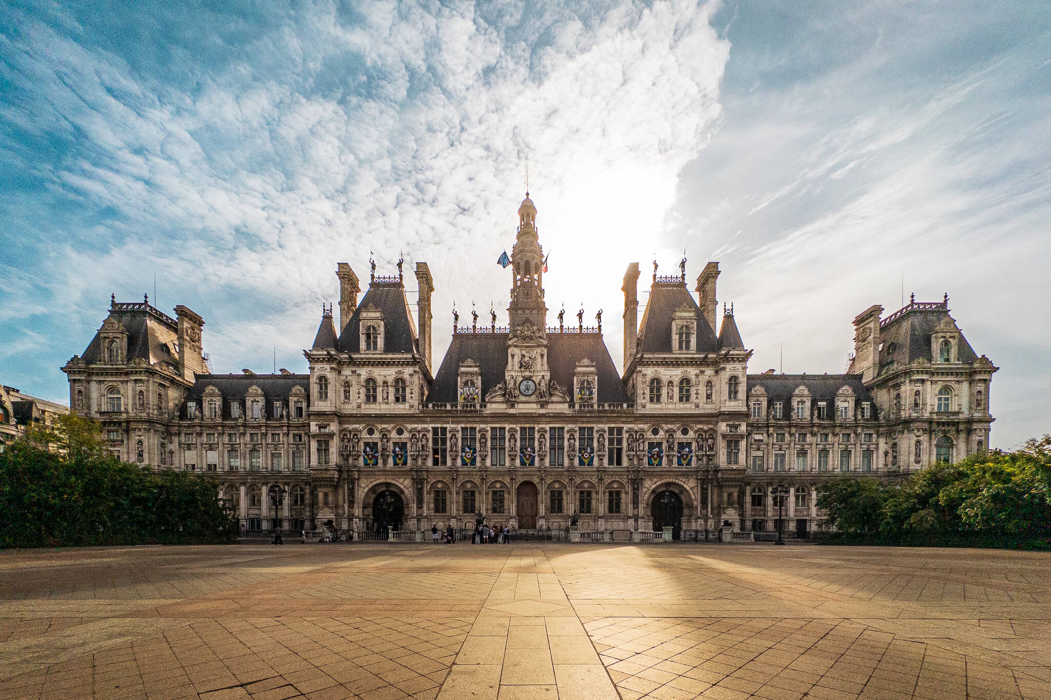 The Hôtel de Ville, the city hall of Paris