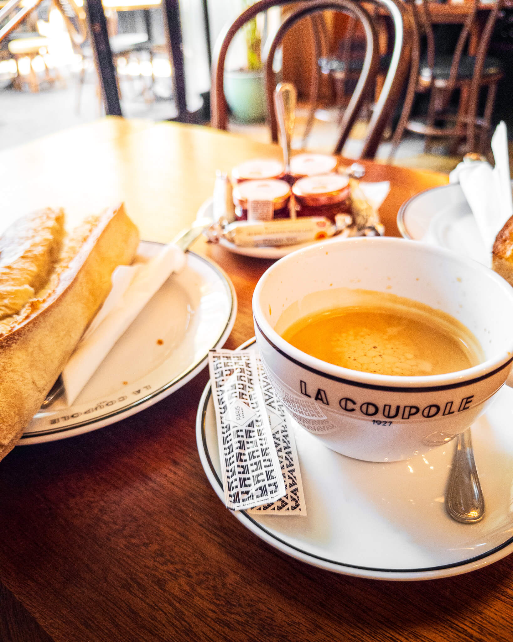 Breakfast at La Coupole in Paris