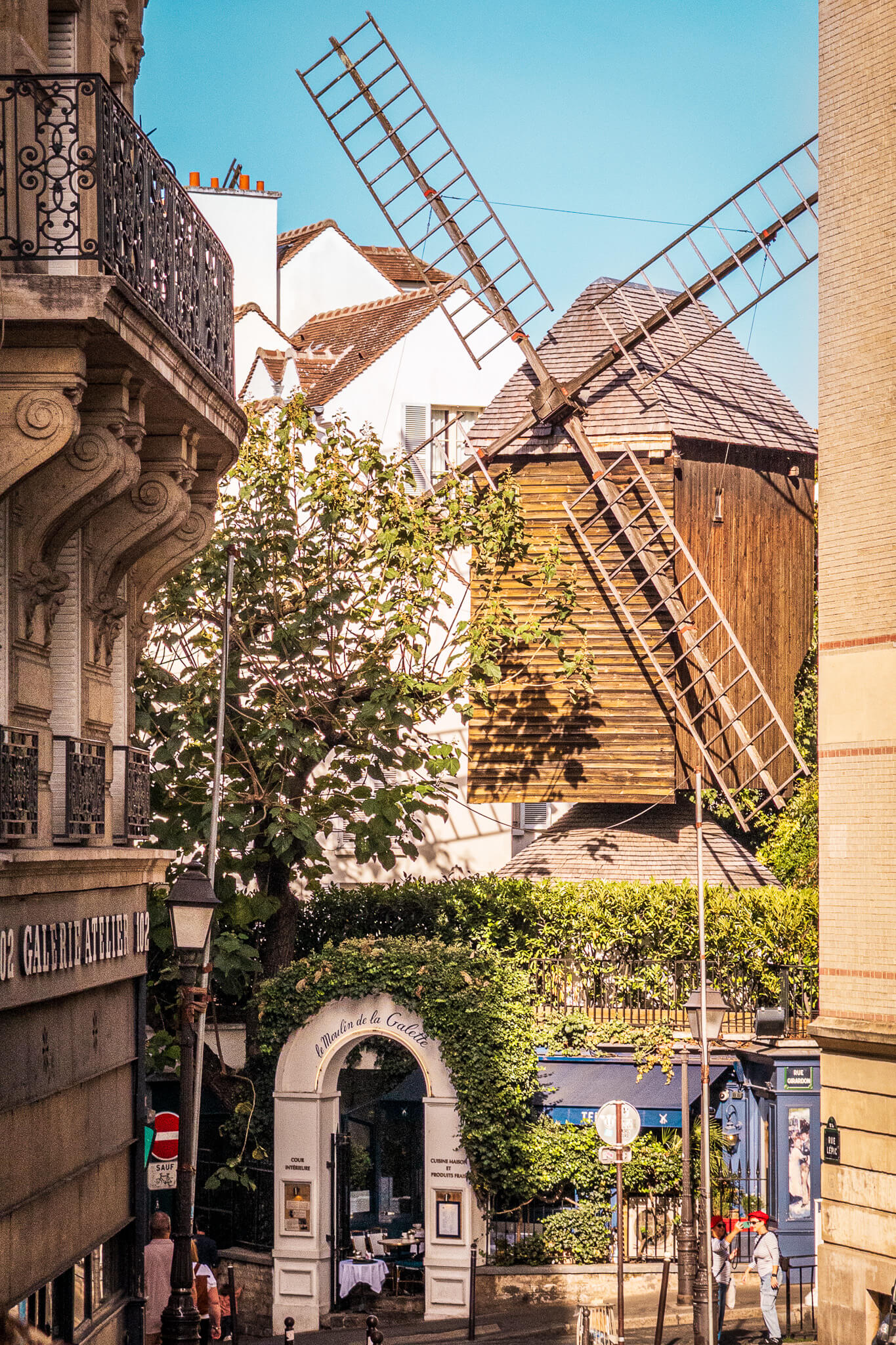 The historic Moulin de la Galette in Montmartre, Paris