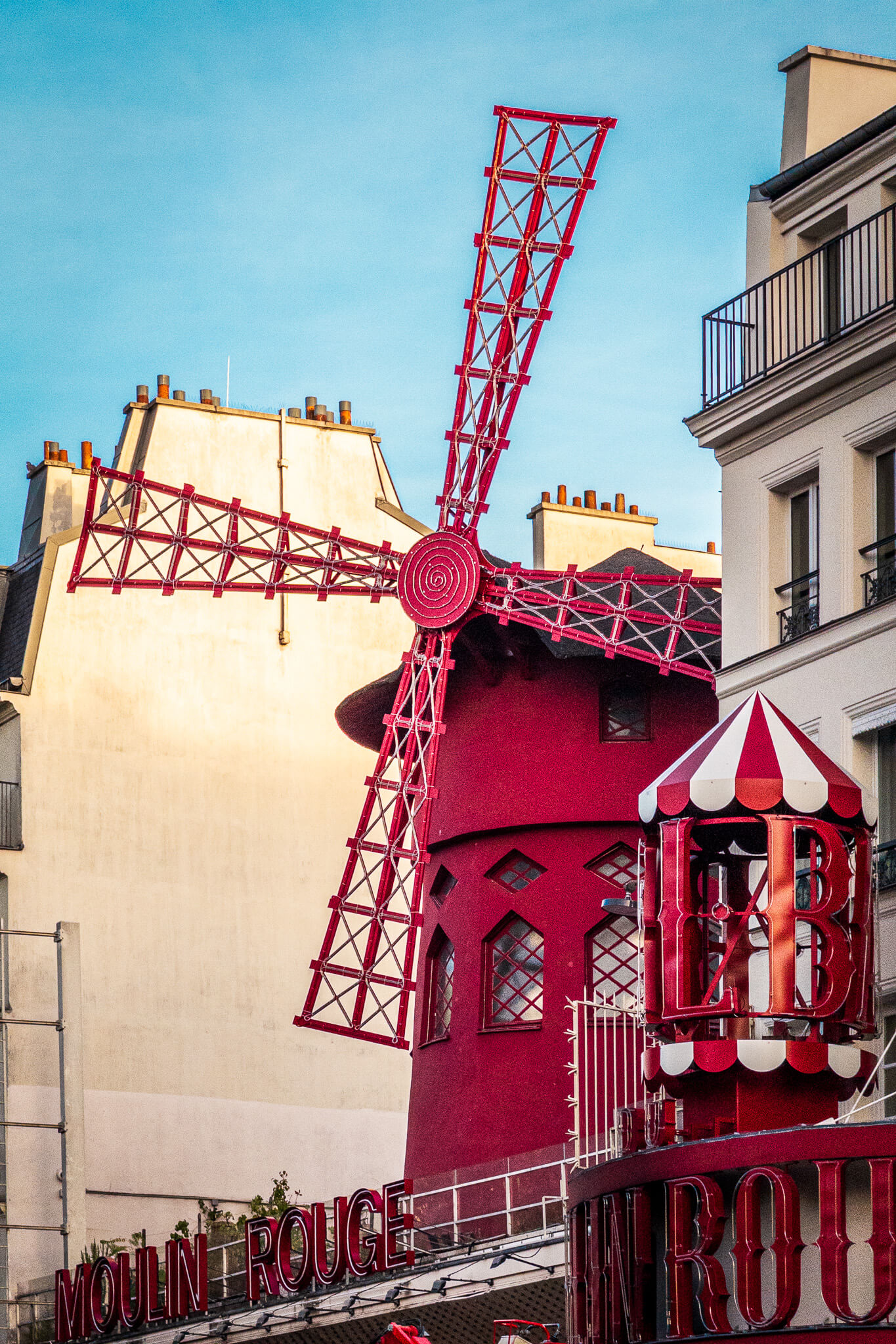 The famous Moulin Rouge in Montmartre, Paris